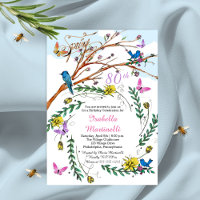 Vintage französische Handschrift Florals 80. Gebur