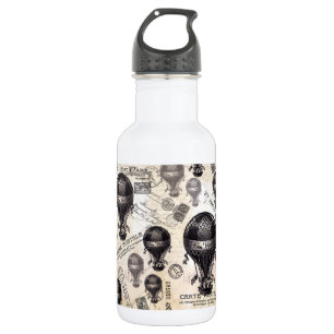 Vintage französische Heißluftballons Trinkflasche