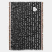 Vintage französische Hochzeits-Versprechen Decke (Vorderseite Vertikal)