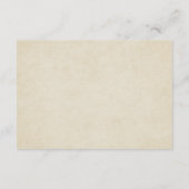 Vintage französische Hochzeitsunterkünfte Begleitkarte (Rückseite)