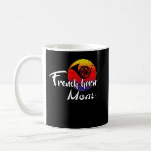Vintage französische Horn Mama Retro Sunset Funny Kaffeetasse