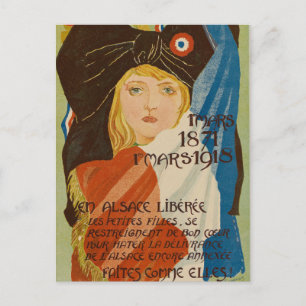Vintage französische Illustrationskarte Postkarte
