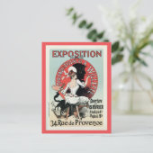 Vintage französische Jugendstilausstellung und Postkarte (Stehend Vorderseite)