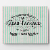 Vintage französische Kakaopulverwerbung Fotoplatte (Vorderseite)