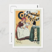 Vintage französische Kakaowerbung Postkarte (Vorne/Hinten)