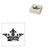 Vintage Französische Krone Gummistempel (Stempel)