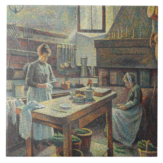 Vintage Französische Küche Fliese (Vorderseite)