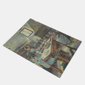 Vintage Französische Küche Fußmatte (Schrägansicht)