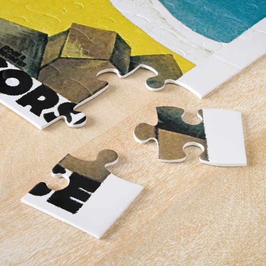 Vintage französische Kunstmalerei Puzzle (Seite)