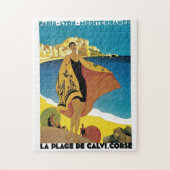 Vintage französische Kunstmalerei Puzzle (Vertikal)