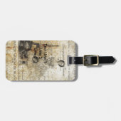 Vintage französische Lady Gepäckanhänger (Vorderseite horizontal)