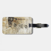 Vintage französische Lady Gepäckanhänger (Rückseite horizontal)