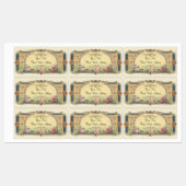 Vintage französische Länderadressen Etiketten (Blatt)