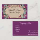 Vintage französische Länderkarten Visitenkarte (Vorne/Hinten)