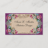 Vintage französische Länderkarten Visitenkarte (Vorderseite)