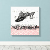 Vintage französische Leinwand (Insitu (Holzboden))