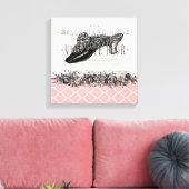 Vintage französische Leinwand (Insitu (Wohnzimmer))