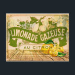 Vintage französische Lemonade Summer Citrus Lemons Postkarte<br><div class="desc">Jeder würde Liebe,  diese Vintage französische Limonade Postkarte zu erhalten! Ein perfekter Sommer mit Zitrusfrüchten!</div>