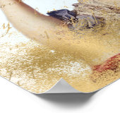 Vintage französische Marie Antoinette shabby Poster (Ecke)