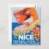 Vintage französische Mars in Nizza Postkarte (Vorne/Hinten)