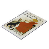 Vintage französische Milchanzeige Notizblock (Linke Seite)