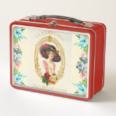 Vintage französische Mittagspause Metall Brotdose (Vorderseite)