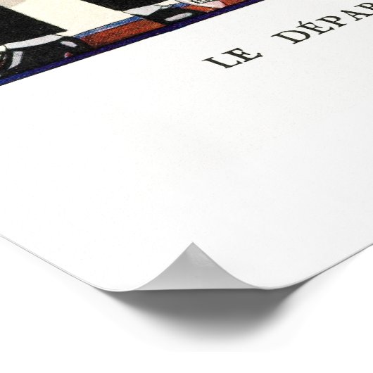 Vintage französische Mode Poster (Ecke)