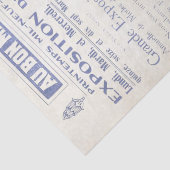 Vintage französische Mode und Dekoupage der blauen Seidenpapier (Detail)