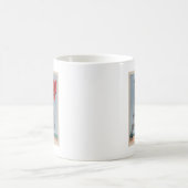 Vintage französische Nationalflagge und Eiffelturm Kaffeetasse (Mittel)