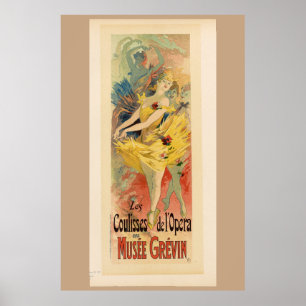 Vintage französische Opernballet Coulisses de l'Op Poster