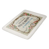 Vintage französische Parfüm-Kunst Badematte (Schrägansicht)