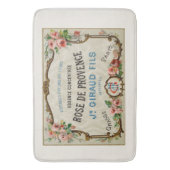 Vintage französische Parfüm-Kunst Badematte (Vorderseite Vertikal)