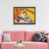Vintage französische Pierrot Absinthe-Werbung Leinwanddruck (Insitu (Wohnzimmer))