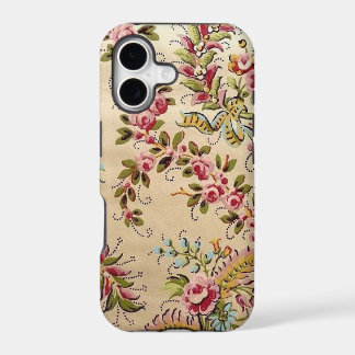 Vintage Französische Pochoir-Rosen-iPhone-Hülle