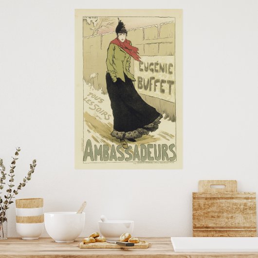 Vintage französische Poster - Botschafter (Küche)
