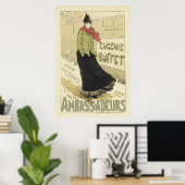 Vintage französische Poster - Botschafter (Heimbüro)