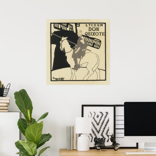 Vintage französische Poster - Don Quixote (Heimbüro)