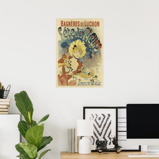 Vintage französische Poster - Fleurs (Heimbüro)