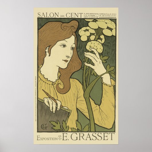 Vintage französische Poster - Salon (Vorne)