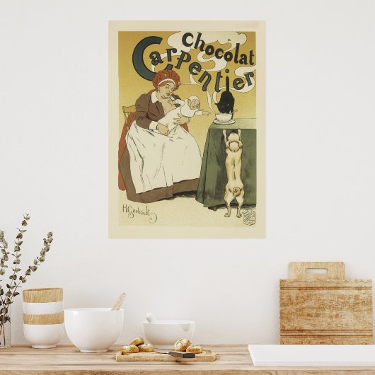 Vintage französische Poster - Schokolade (Küche)
