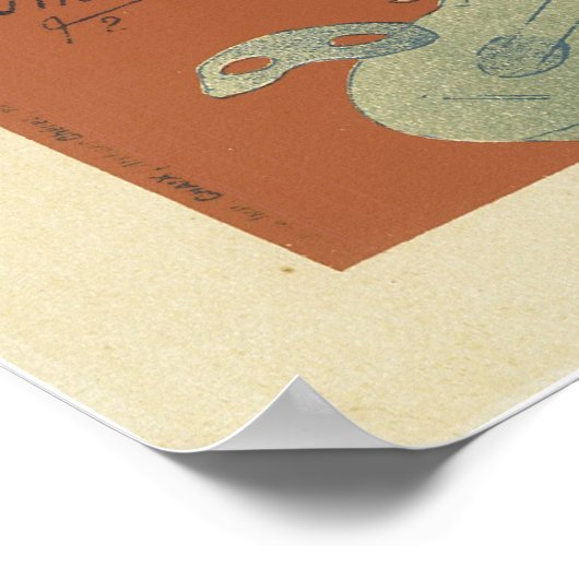 Vintage französische Poster - Theater Optique (Ecke)