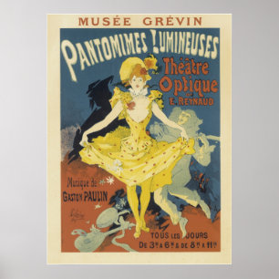 Vintage französische Poster - Theater Optique