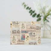 Vintage französische Postkarte (Stehend Vorderseite)