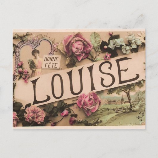 Vintage französische Postkarte (Vorderseite)