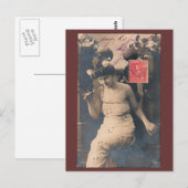 Vintage französische Postkarte (Vorne/Hinten)