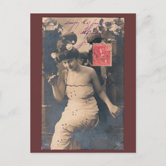 Vintage französische Postkarte (Vorderseite)