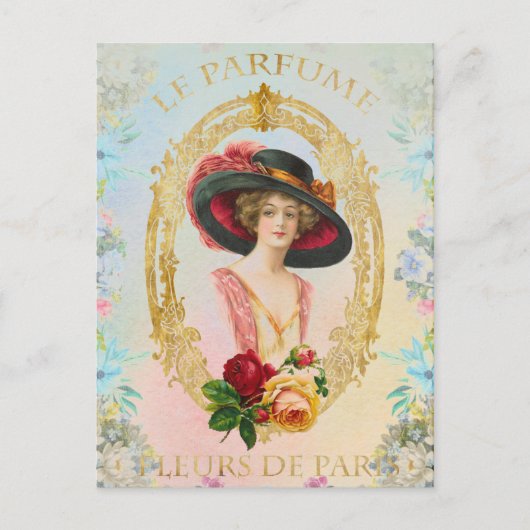 Vintage französische Postkarte (Vorderseite)