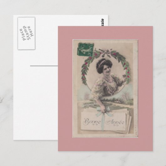 Vintage französische Postkarte (Vorne/Hinten)