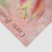 Vintage französische Postkarte Magnolia Blossom En Seidenpapier (Ausschnitt)