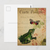 Vintage französische Postkarte, Retronebel und Sch Postkarte (Vorne/Hinten)